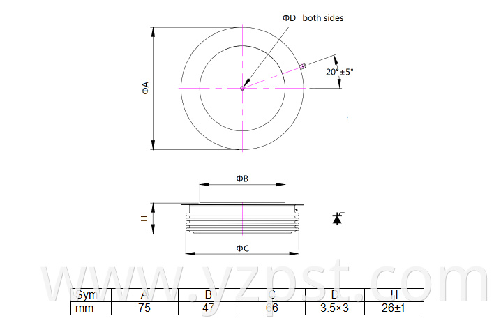 Electronics Thyristor 3000V